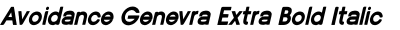 Avoidance Genevra Extra Bold Italic